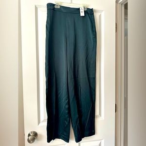 Express Green satin pants